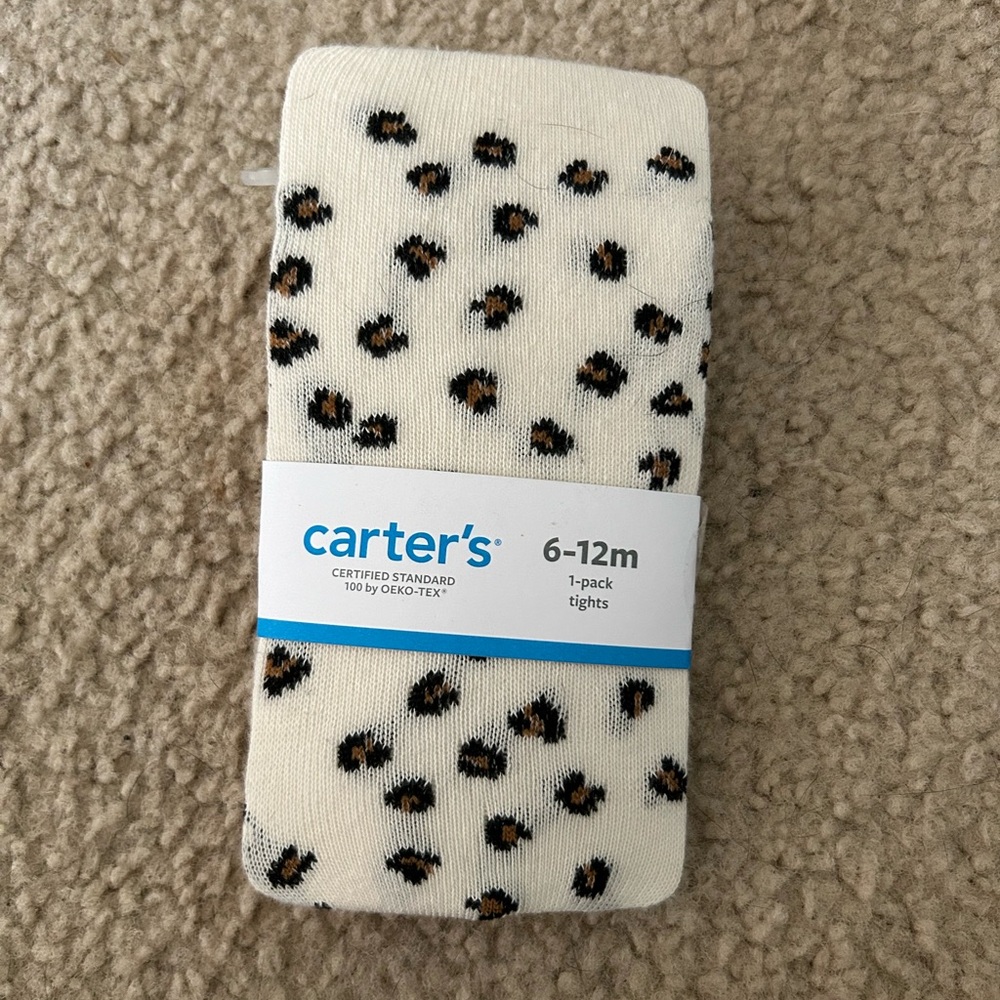 Carter’s cheetah print tights